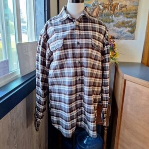 Jachs Heritage Cotton Flannel Button Down, Large Tall, Item #974954, NWOT